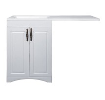 Тумба с раковиной El Fante напольная Даллас классик 120 Люкс белый PLUS левая — Тумба с раковиной El Fante напольная Даллас классик 120 Люкс белый PLUS левая СС-00000503 + СС-00000564