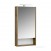 Зеркальный шкаф Aquaton Сканди 45 белый, дуб рустикальный