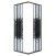 Душевое ограждение Niagara Eco NG-1009-14QBLACK (90х90х190), стекло мозаика
