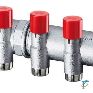 Коллектор запорно-балансировочный со шкалой открытия клапана FAR FK391813403  (FK 3918 13403)