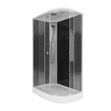 Душевая кабина Niagara Eco NG-4512-14L BLACK (120х80х215) низкий поддон(13см), стекло мозаика &mdash; 