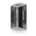 Душевая кабина Niagara Eco NG-4512-14L BLACK (120х80х215) низкий поддон(13см), стекло мозаика