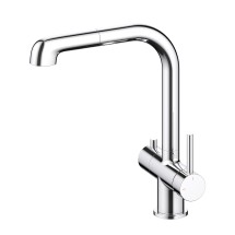 Смеситель для кухни с подключением фильтра и выдвижной лейкой Timo Saona 2346/00FL хром — 