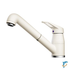 Смеситель OMOIKIRI Tateyama-S-WH для кухни гранит/белый  (4994138)