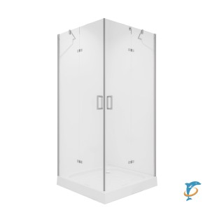 Душевое ограждение NG-6613-08 (90*90*190) квадрат, двери распашные,  (66130811)