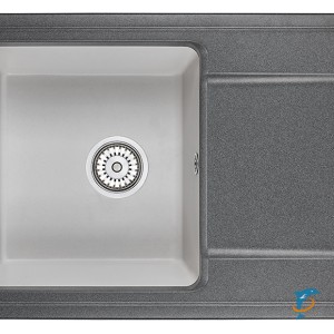 Кухонная мойка Granula Hibrid HI-74 графит-базальт  (HI-74 графит-базальт)