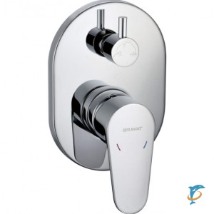 Смеситель встраиваемый в стену 3-функц (латунное тело в комплекте) (FB848238CP-3-RUS)