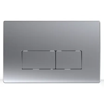 Кнопка смыва AZARIO двойная, квадратная, цвет хром матовый (AZ-8200-0088/AZ-P58-0110) &mdash; 