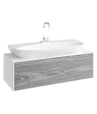 Тумба с раковиной Aqwella 5 Stars Genesis 100 подвесная серый — 