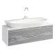 Тумба с раковиной Aqwella 5 Stars Genesis 100 подвесная серый  (GEN0110MG+Esc.09.04.D)