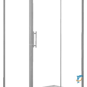 Душевое ограждение LORANTO SUNWAY 120х80х200 R/L с низким поддоном 13см, прозрачное закаленное стекло 6мм, профиль хром (CS-6128C 120)  (CS-6128C 120)