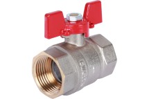 Шаровой кран ROMMER 1 1/4&quot; ВН/ВН, ручка бабочка — 