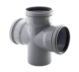 Крестовина канализационная ф 110/110/50/50 х 87* одноплоскостная "Ostendorf" &mdash; 