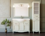 Комплект ValenHouse Эллина 105 слоновая кость с пеналом, фурнитура хром — 