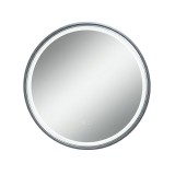 Зеркало с подсветкой Azario Брэд 600х600х30 АZ-LED012325, серый матовый &mdash; 