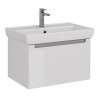 Тумба Lemark BUNO MINI 70 см под 1 раковину, подвесная,1 ящик, цвет корпуса, фасада: Белый глянец &mdash; 