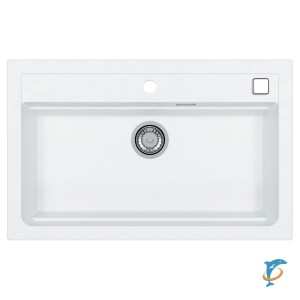 Мойка кухонная Alveus Granital Atrox 40 Arctic-G11 790х500х195 с сифоном, белая  (1140443)