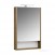 Зеркальный шкаф Aquaton Сканди 55 белый, дуб рустикальный