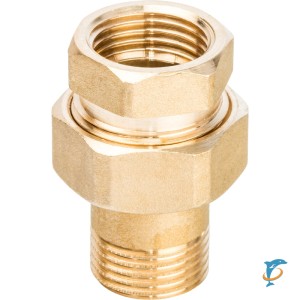 Stout Разъемное соединение "американка" ВН, уплотнение под гайкой по плоскости, 1/2” (SFT-0044-000012)