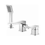 Смеситель для ванны HAIBA HB80615 на борт, 3 отверстия, хром &mdash; 