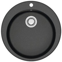 Кухонная мойка AZARIO Vital 507x507x200 искусственный мрамор, цвет Черный (CS00078345) — 