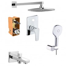 Встраиваемая душевая система Azario TREYA AZ-15680711 хром — 