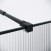 Душевая перегородка Niagara Nova NG-481-10FBLACK (100х200) черный матовый, стекло рифленое/тонированное