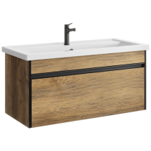 Тумба с раковиной Aqwella Urban 100 подвесная дуб балтийский — 