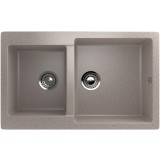 Двухсекционная реверсивная мойка ULGRAN U-505 песочный — 