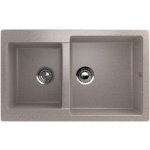 Двухсекционная реверсивная мойка ULGRAN U-505 песочный — 