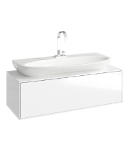 Тумба с раковиной Aqwella 5 Stars Genesis 100 подвесная белый — 