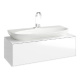 Тумба с раковиной Aqwella 5 Stars Genesis 100 подвесная белый  (GEN0110W+Esc.09.04.D)