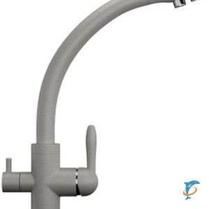 Смеситель для кухонной мойки Ulgran U-017 серый  (U-017-310)