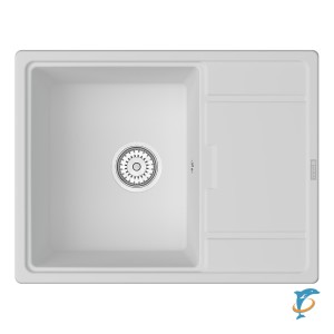 Мойка кухонная Point Стил 65 белый (PN3009W)