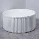 Ванна акриловая Azario GAMMA 1500x1500x580 отдельностоящая, круглая, рифленая, в комплекте с сифоном и металлической рамой, цвет белый (AZ-6707)  (AZ-6707)