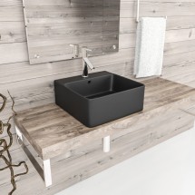 Раковина накладная ESBANO CIRCON-40 (Матовый чёрный) — 