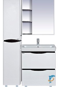 Зеркало со шкафом Мисти (Misty) Венера 70 правое со светом комбинированное (П-Внр04070-25СвП)