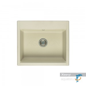 Мойка для кухни из литого мрамора Aquaton Делия 60 прямоугольная жемчуг 1A715232LD240  (1A715232LD240)