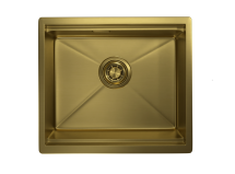 Стальная кухонная мойка Granula KS-5045U золото сатин — 