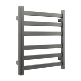 Полотенцесушитель электрический Fixsen BASIC 600х500 FX-7400F, графит &mdash; Водяной полотенцесушитель «Авиэль» 500/696 Terminus 10 перекладин