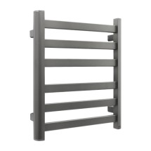 Полотенцесушитель электрический Fixsen BASIC 600х500 FX-7400F, графит &mdash; Водяной полотенцесушитель «Авиэль» 500/696 Terminus 10 перекладин