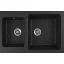Кухонная мойка GreenStone GRS-76k-308 черная — 