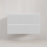 Тумба подвесная с раковиной Style Line Марокко 90 Plus , белый матовый &mdash; Зеркало El Fante Лотос 80 Люкс белое СС-00000387