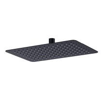 Лейка душевая Lemark LM9490BL верхняя, прямоугольная 300х200мм, нерж.сталь/черный — 