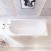 Акриловая ванна CORPA NERA Santi 150х75 прямоугольная, универсальная, белый