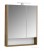 Зеркальный шкаф Aquaton Сканди 70 белый, дуб рустикальный