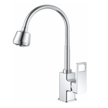 Смеситель для кухни HAIBA HB73615 2-режима, латунь, хром — 