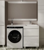 Тумба для комплекта Style Line Даллас Леон 120 Люкс Plus Белая — 