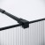 Душевая перегородка Niagara Nova NG-481-12FBLACK (120х200) черный матовый, стекло рифленое/тонированное