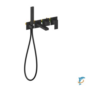 Смеситель встроенный для ванны с душем Timo Selene 2014/03YSM черный (2014/03YSM)